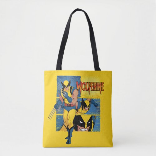 Wolverine Character Panel Graphic Tote Bag