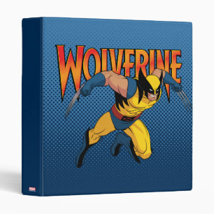 Wolverine Character Pose 3 Ring Binder