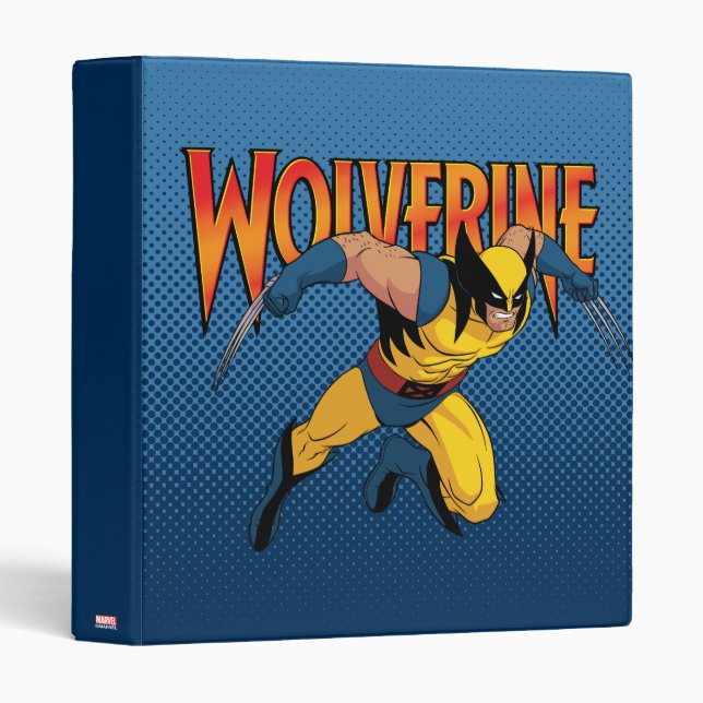 Wolverine Character Pose 3 Ring Binder (Front/Spine)