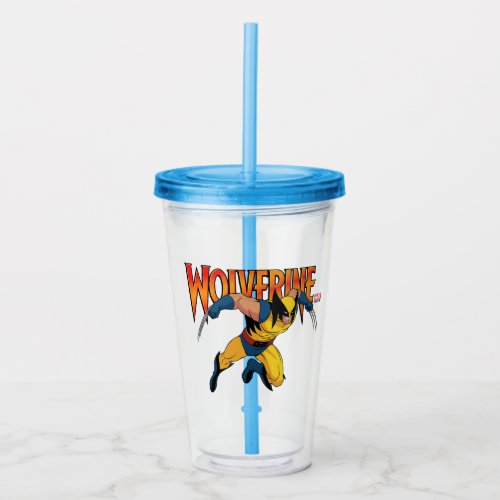 Wolverine Character Pose Acrylic Tumbler