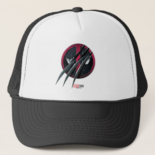 Wolverine Claws Slashing Deadpool Icon Trucker Hat