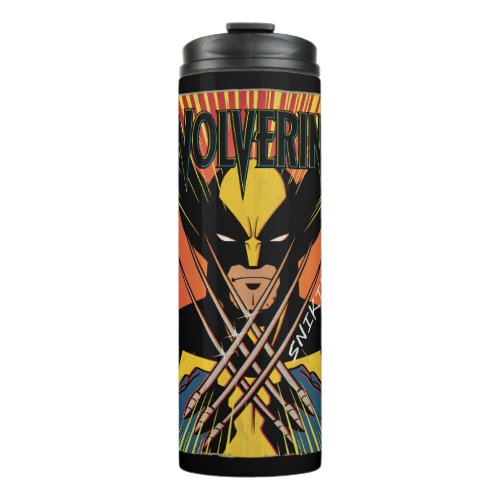 Wolverine Comic Book Cover Style Graphic Thermal Tumbler