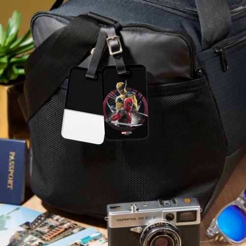 Wolverine  Deadpool in Slashed Icon Luggage Tag
