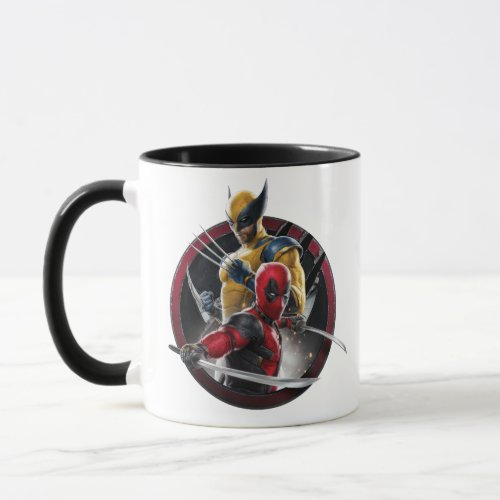 Wolverine  Deadpool in Slashed Icon Mug