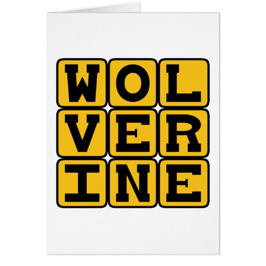 Wolverine, Ferocious Mammal Cards (Front)