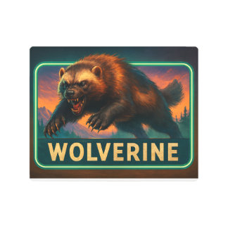 Wolverine Metal Sign