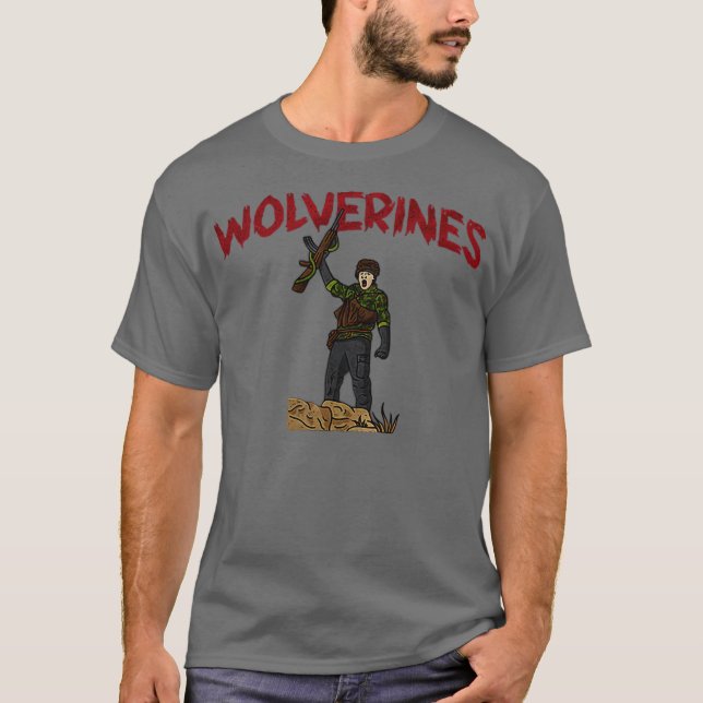 Wolverines Funny T-Shirt (Front)