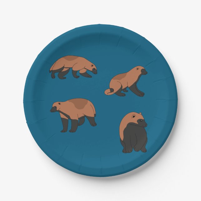Wolverines  paper plates (Front)
