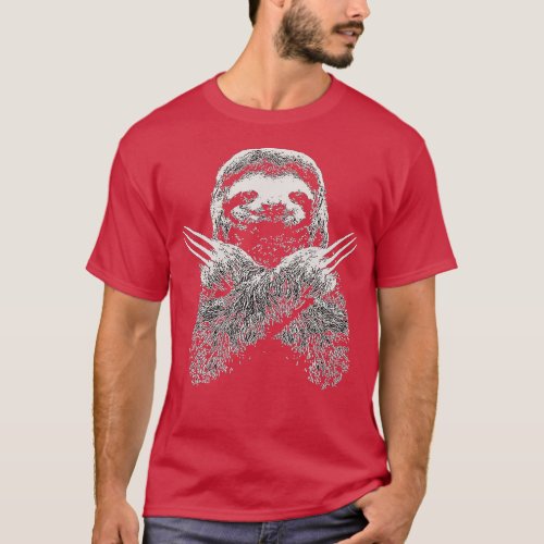 Wolverines Sloth Costume T_Shirt