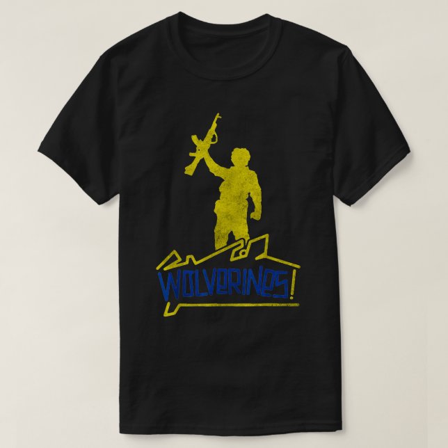 Wolverines Support Ukraine, I Stand With Ukraine U T-Shirt (Design Front)