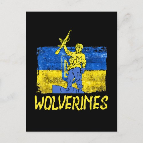 Wolverines Support UkraineUkraine Wolverines Postcard