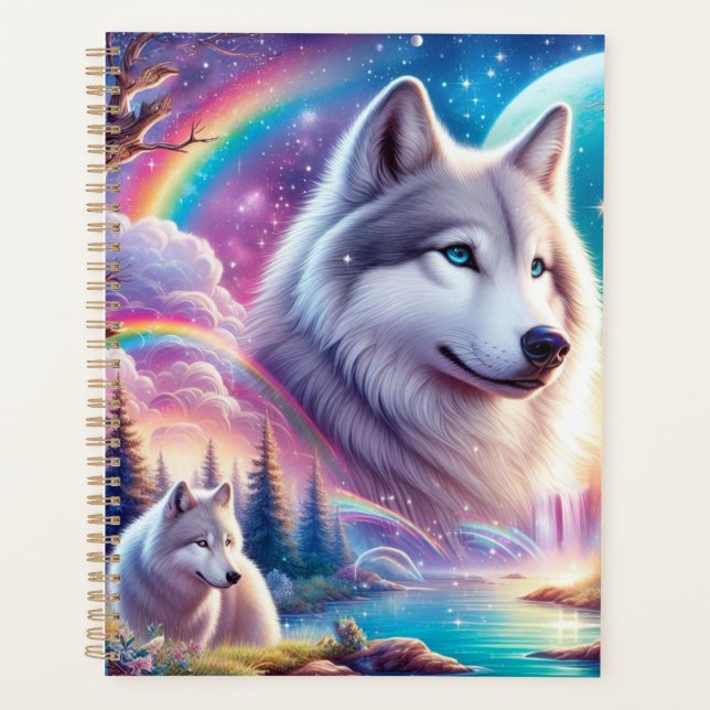 Wolves and Rainbows  Planner (Front)