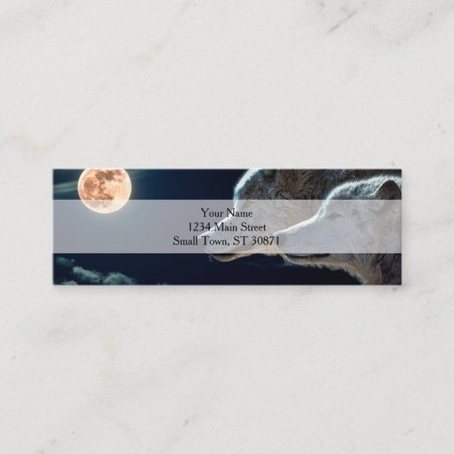 Wolves  and the fool moon mini business card