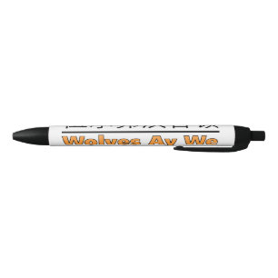 Wolves Ay We - Football Design with Gold Shirts Pen
