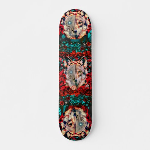 Wolves Beauty and Thorns Skateboard