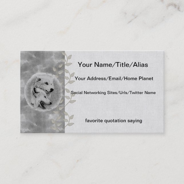 Wolves Business Card (Front)