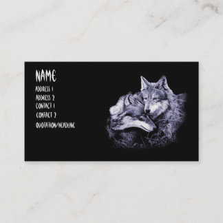 wolves business cards
