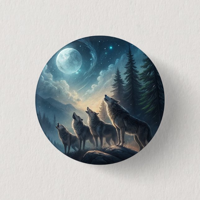 Wolves Button (Front)