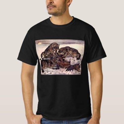 Wolves by Winifred Austen Vintage Wild Animals T_Shirt