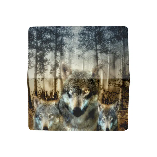 Wolves Checkbook Cover Zazzle