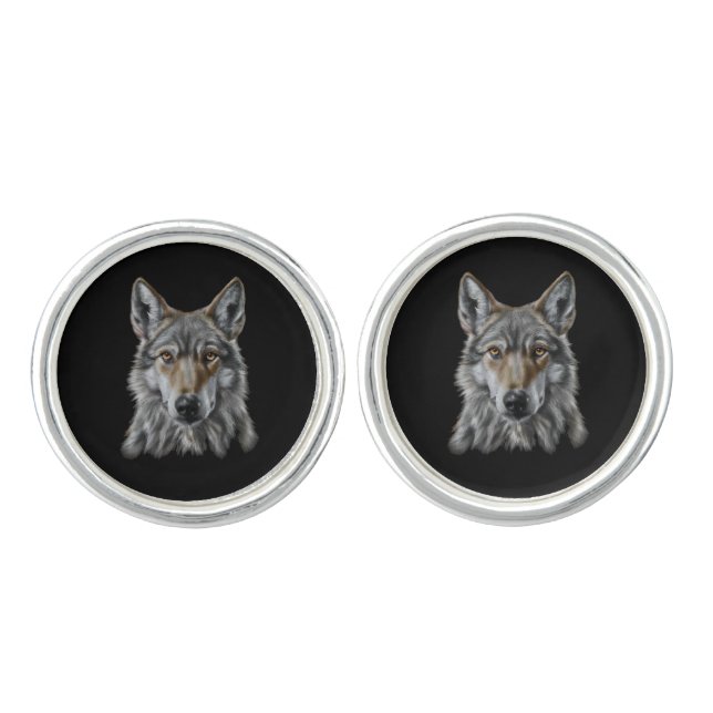 Wolves Cufflinks (Front)