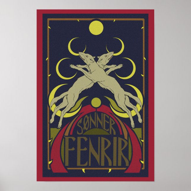 Wolves eating the moon (Sonner Fenrir) Poster (Front)
