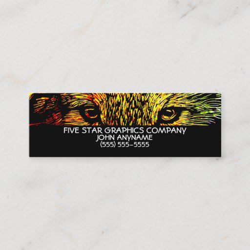 Customizable Wolves Eyes Business Card