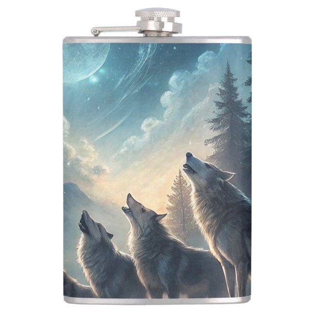 Wolves Flask (Front)