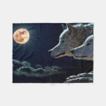 Wolves Fleece Blanket at Zazzle