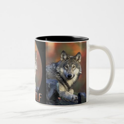 Wolves Grey Wolf Canis Lupis Two_Tone Coffee Mug