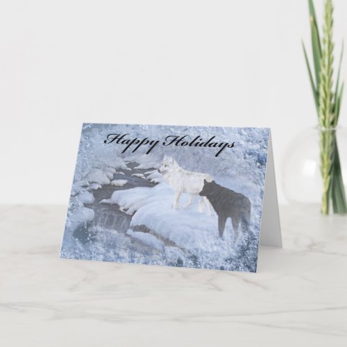 Wolves Holiday Card envelopes included