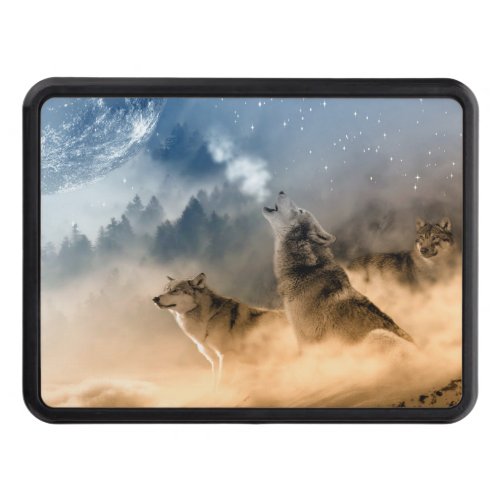Wolves Howling at the Moon Hitch Cover
