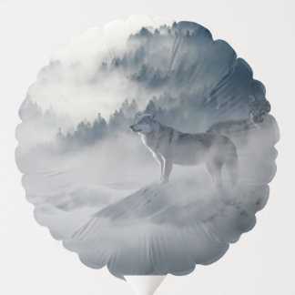Wolves in a Winter Landscape Balloon