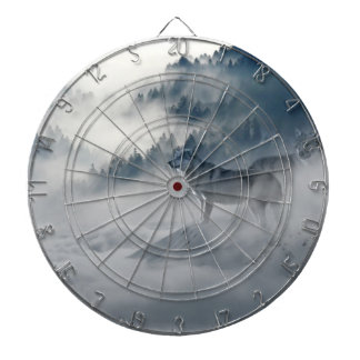 Wolves in a Winter Landscape Dart Board