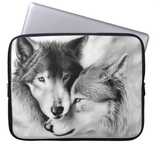 Wolves in Love Laptop Bag