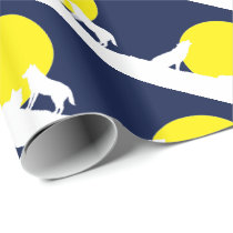 Wolves in Moonlight Wrapping Paper