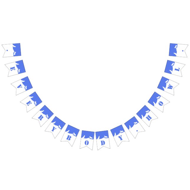 Wolves in Snow, Everybody Howl! Bunting Bunting Flags (All)