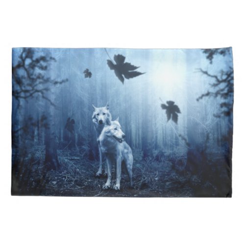 Wolves in the Forest at Dawn Pillow Case