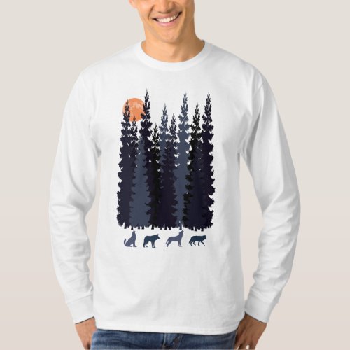 wolves in the jungle T_Shirt