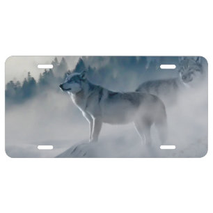wolves in the mist license plate