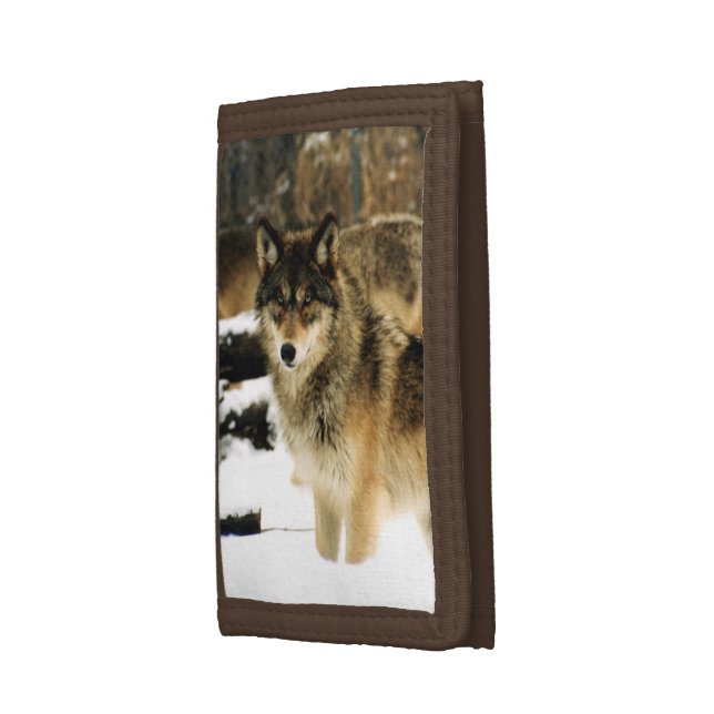 Wolves in The Snow Tri-fold Wallet (Side)