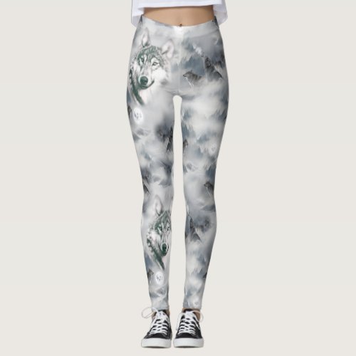 Wolves in the Wilderness Magical Full Moon Leggings