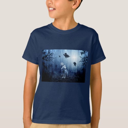 wolves in the woods T_shirt