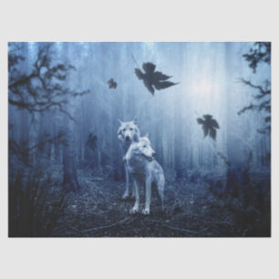 wolves in the woods tissue paper