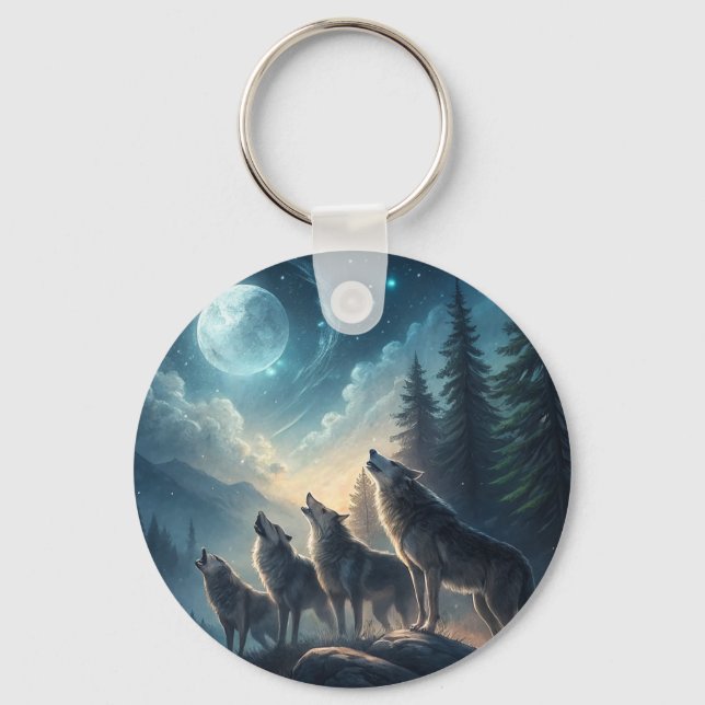 Wolves Keychain (Front)