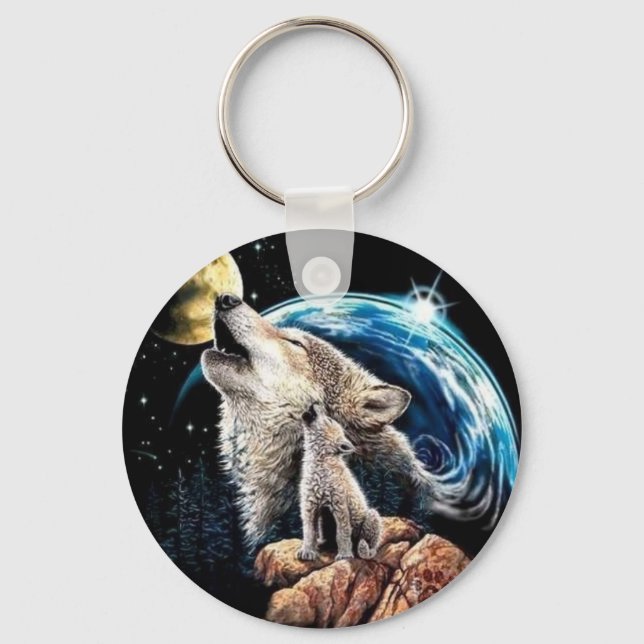 Wolves Keychain (Front)