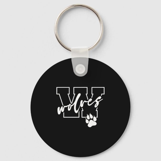 Wolves  keychain (Front)