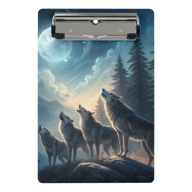 Wolves Mini Clipboard (Front)