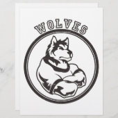 Wolves or Wolf Mascot (Front/Back)