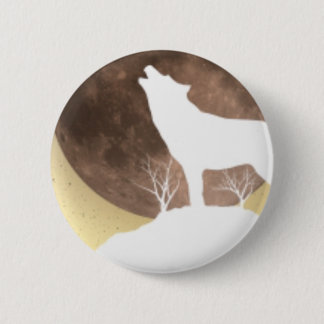wolves pinback button